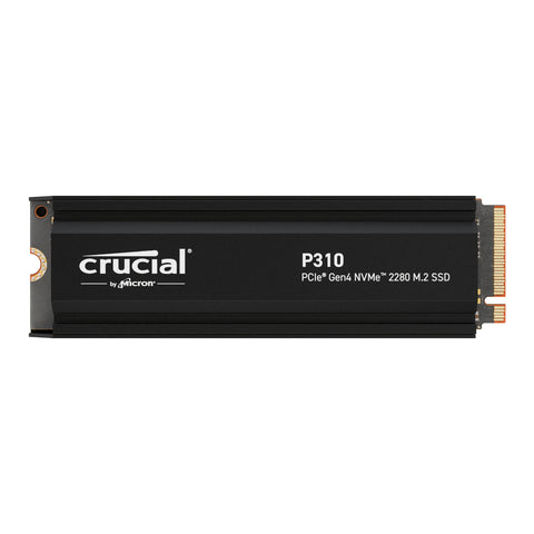Crucial P310 2TB PCIe Gen4 2280 NVMe M.2 SSD with heatsink