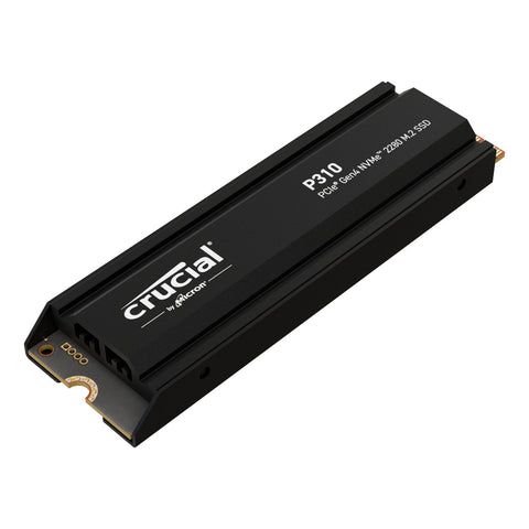 Crucial P310 2TB PCIe Gen4 2280 NVMe M.2 SSD with heatsink