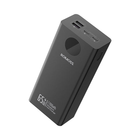 Romoss Pea27 S Pro 27000m Ah 65 W Fast Charge Power Bank Black