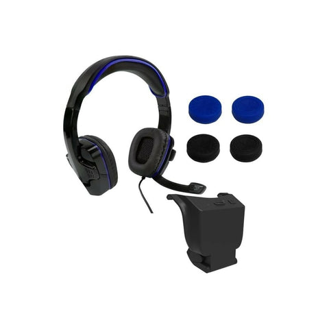 Sparkfox Play Station 4 Headset|High Capacity Battery|3m Braided Cable|Thumb Grip Core Gamer Combo